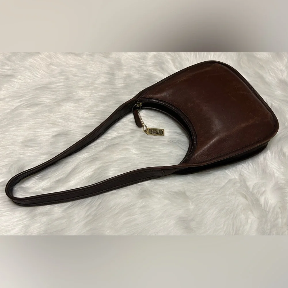 Vintage Coach 1998 ERGO Mini Zip 9020 Mahogany Bag - Picture 5 of 16